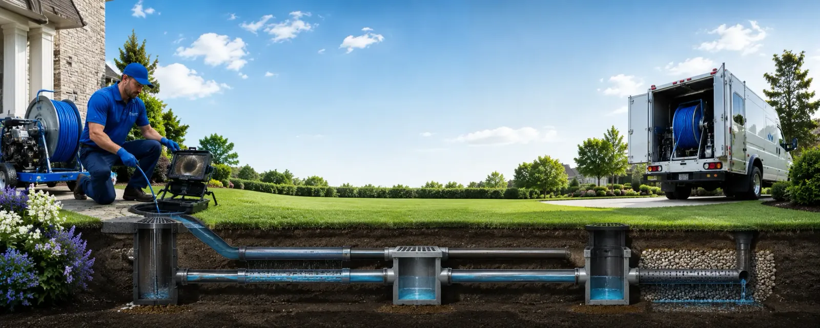 Outdoor drain cleaning information for Linville, NC